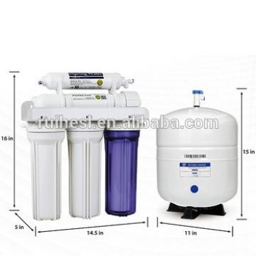 2017 new model water filter System for home use reverse osmosis systrm with pp filter carbon block filter GAC filter