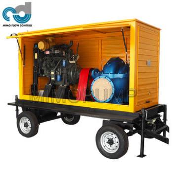 1000 gpm Double Suction Diesel Water Pump with Trailer