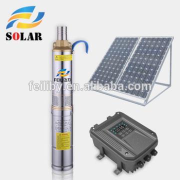 DC solar submersible pump kit bomba solar 80 m stainless steel solar submersible pump