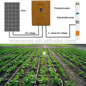 Depth 150 feet solar powered water pump system with solar deep well borehole submersible pump