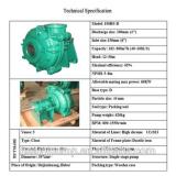 Centrifugal single stage hard metal slurry pump