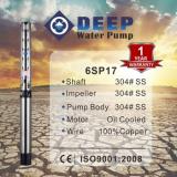 6SP17-4 6 inch 304 Satinless Steel bowl / impeller Deep Well submersible water Pump 50Hz. 60Hz. upto 20 HP